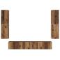 Preview: TV-Schrank-Set 7 pcs Altes Holz 80 x 30 x 30,5 cm Holzwerkstoff