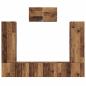 Preview: TV-Schrank-Set 7 pcs Altes Holz 180 x 30 x 120 cm Holzwerkstoff