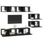 Preview: TV-Schrank-Set 6 pcs Schwarze Eiche 80 x 30 x 30,5 cm S