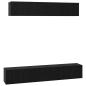 Preview: TV-Schrank-Set Sonstiges mit Speicher mit Tür 5 pcs Schwarz Eiche 80 x 30 x 30 cm