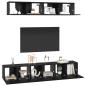 Preview: TV-Schrank-Set Sonstiges mit Speicher mit Tür 5 pcs Schwarz Eiche 80 x 30 x 30 cm