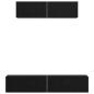 Preview: Wand TV Schrank 4 pcs Schwarze Eiche S 80 x 30 x 30,5 cm
