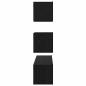 Preview: TV-Schrankset 4 pcs Schwarz Eiche 80 x 30 x 30 cm Holzwerkstoff