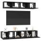 Preview: TV-Schrank-Set 5 pcs Schwarze Eiche Mittel 80 x 30 x 30,5 cm