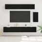 Preview: ARDEBO.de - TV-Schrank-Set mit Regal Sonstiges 6 pcs Schwarz Eiche 100 x 30 x 30 cm