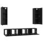 Preview: TV-Schrank-Set 5 pcs Schwarz Eiche Mittel 30,5 x 30 x 90 cm