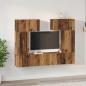 Preview: TV-Schrank-Set mit Regal mit Speicher mit Tür 6 pcs Altholz 80 x 30 x 30 cm
