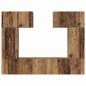 Preview: TV-Schrank-Set mit Regal mit Speicher mit Tür 6 pcs Altholz 80 x 30 x 30 cm