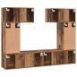 Preview: TV-Schrank-Set mit Regal mit Speicher mit Tür 6 pcs Altholz 80 x 30 x 30 cm