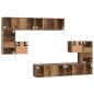 Preview: TV-Schrank-Set 8 pcs Altes Holz Mittel 30,5 x 30 x 30 cm