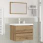 Preview: ARDEBO.de - Badezimmermöbel Set 3 pcs Eiche handwerklich 60 x 38.5 x 45 cm