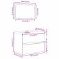 Preview: Badezimmermöbel Set 3 pcs Eiche handwerklich 60 x 38.5 x 45 cm