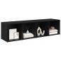 Preview: TV-Schrank-Set 2 pcs Schwarze Eiche 37 x 35 x 107 cm