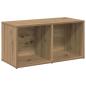 Preview: TV-Schrank-Set 2 pcs Artisan Eiche 37 x 35 x 107 cm