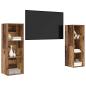Preview: TV-Schrank-Set 2 pcs Altes Holz 107 x 35 x 37 cm Holzwerkstoff