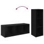 Preview: TV-Schrank-Set 2 pcs Schwarze Eiche 37 x 35 x 107 cm