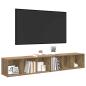 Preview: TV-Schrank-Set 2 pcs Artisan Eiche 37 x 35 x 107 cm