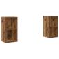 Preview: Wand TV Schrank 2 pcs Altes Holz 37 x 37 x 72 cm Holzwerkstoff