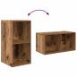 Preview: Wand TV Schrank 2 pcs Altes Holz 37 x 37 x 72 cm Holzwerkstoff