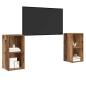 Preview: TV-Schrank-Set 2 pcs Altes Holz 72 x 35 x 36.5 cm Holzwerkstoff