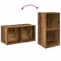 Preview: TV-Schrank-Set 2 pcs Altes Holz 72 x 35 x 36.5 cm Holzwerkstoff
