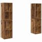 Preview: Wand TV Schrank 4 pcs Altes Holz 37 x 37 x 72 cm Holzwerkstoff