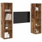 Preview: Wand TV Schrank 4 pcs Altes Holz 37 x 37 x 72 cm Holzwerkstoff