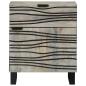 Preview: Nachttische mit Schubladen Weiß und Schwarz 50 x 33 x 60 cm