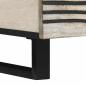 Preview: Couchtisch mit Regal mit Speicher mit Tür Weiß, Schwarz 100 x 50 x 40 cm