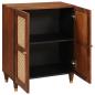 Preview: Sideboard Braun 60 x 33 x 75 cm Massives Mangoholz