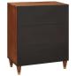 Preview: Sideboard Braun 60 x 33 x 75 cm Massives Mangoholz