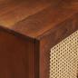 Preview: Sideboard Braun 60 x 33 x 75 cm Massives Mangoholz