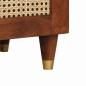Preview: Sideboard Braun 60 x 33 x 75 cm Massives Mangoholz