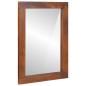 Preview: ARDEBO.de - Spiegel Braun, Silber 50 x 2,5 x 70 cm Massives Mangoholz, Glas