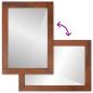 Preview: Spiegel Braun, Silber 50 x 2,5 x 70 cm Massives Mangoholz, Glas
