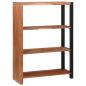 Preview: ARDEBO.de - Bücherregal 80 x 30 x 110 cm Massives Akazienholz