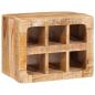 Preview: Weinregal mit Speicher Braun 44 x 30 x 35 cm Massives Mangoholz