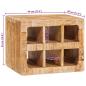 Preview: Weinregal mit Speicher Braun 44 x 30 x 35 cm Massivholz Mango