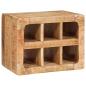 Preview: Weinregal mit Speicher Braun 44 x 30 x 35 cm Massives Mangoholz