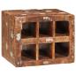 Preview: Weinregal Braun 44 x 30 x 35 cm Massives recyceltes Holz