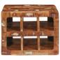 Preview: Weinregal Braun 44 x 30 x 35 cm Massives recyceltes Holz