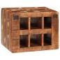 Preview: Weinregal Braun 44 x 30 x 35 cm Massives recyceltes Holz