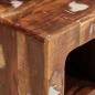 Preview: Weinregal Braun 44 x 30 x 35 cm Massives recyceltes Holz