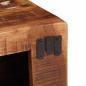Preview: Weinregal Braun 44 x 30 x 35 cm Massives recyceltes Holz