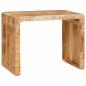 Preview: Beistelltisch Braun 60 x 35 x 46 cm Massivholz Mango