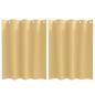 Preview: Vorhänge mit Vorhängen 2 pcs Beige 140 x 140 cm Polyester