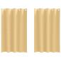 Preview: Vorhänge mit Vorhängen 2 pcs Beige 175 x 140 cm Polyester