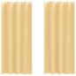 Preview: Vorhänge mit Vorhängen 2 pcs Beige 260 x 140 cm Polyester