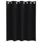 Preview: Vorhänge mit Vorhängen 2 pcs Schwarz 140 x 140 cm Polyester