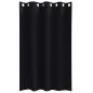 Preview: Vorhänge mit Vorhängen 2 pcs Schwarz 175 x 140 cm Polyester